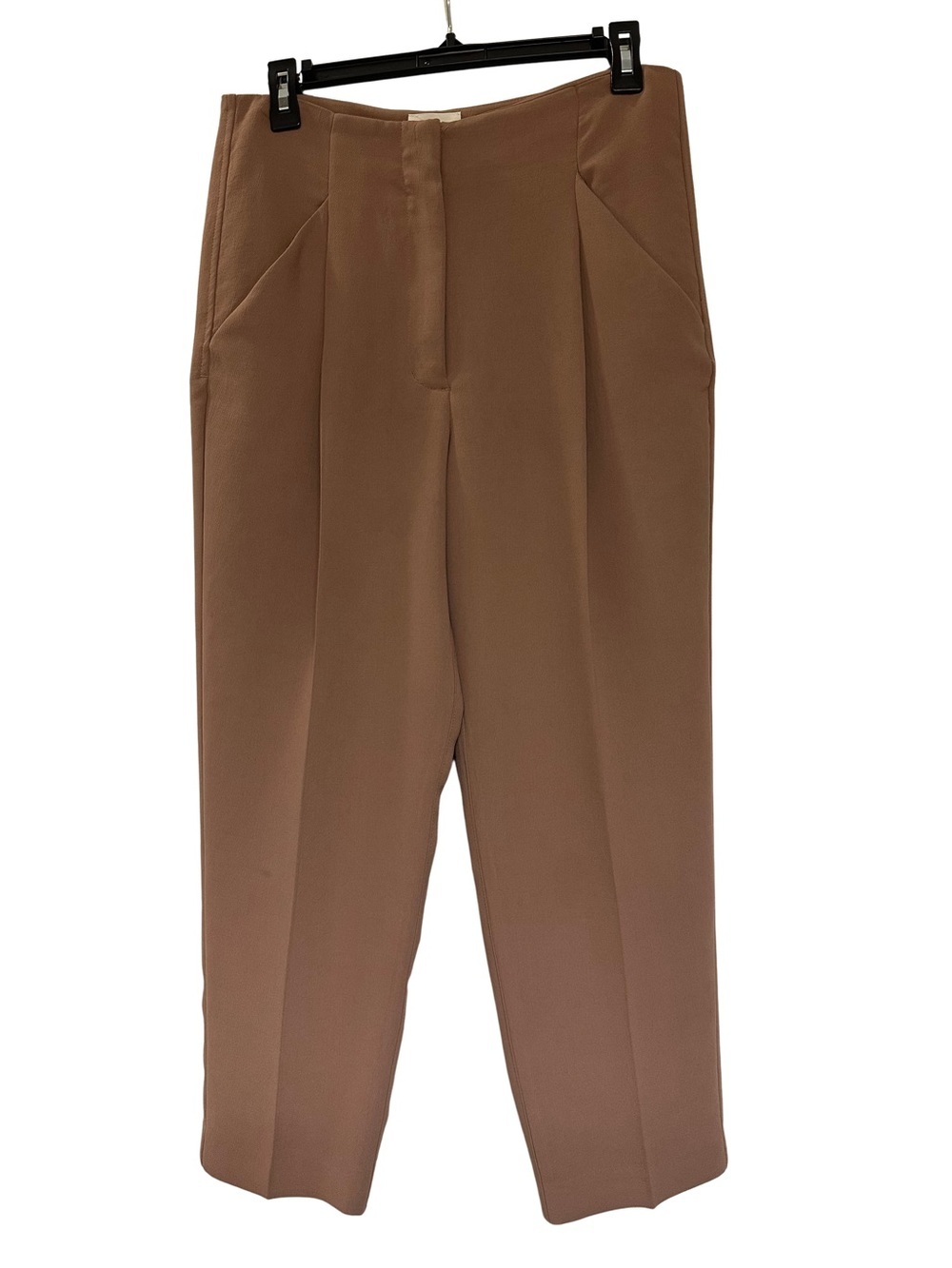 Wilfred Aritzia Camel Pleated Trousers Sz 8 High Waist Dress Pant